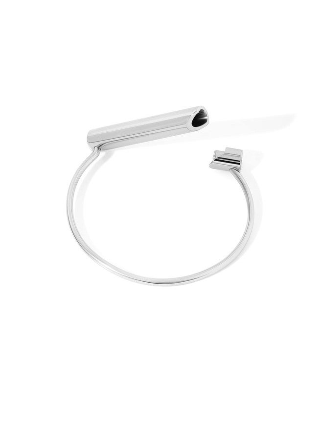 Halsa Stress Relief Breathing Bracelet, Cuff | Mindfulness Tool for Breathwork, Meditation, Relaxing, Calm and Stress Reduction. Slow Exhale. Premium Stainless Steel, Silent Design for Men and Women. - Image 1